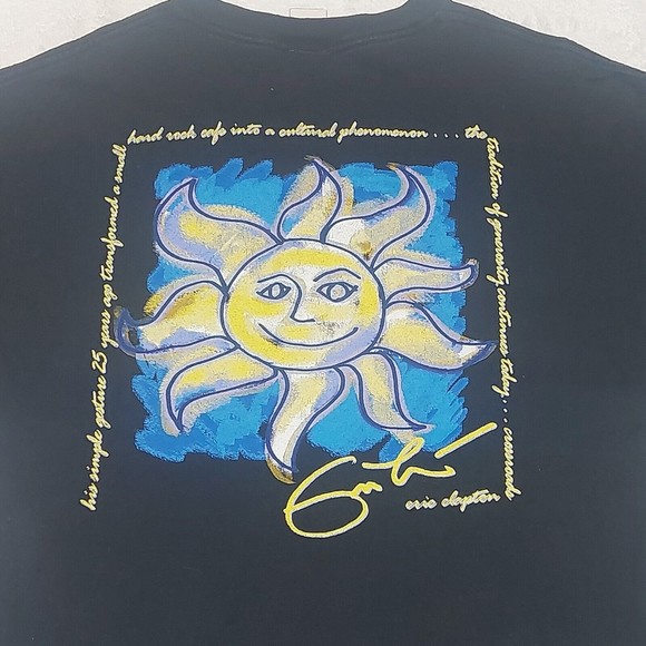 Vintage Hard Rock Cafe Hollywood, FL Fade Black Graphic T-Shirt Men’s Size Large - Picture 9 of 9